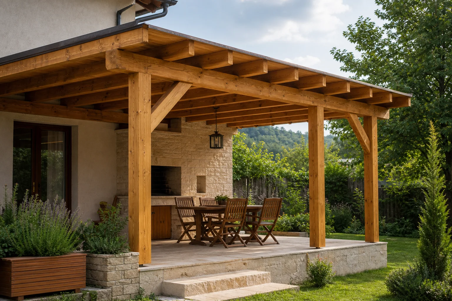 Pergola – kész ácsmunka
