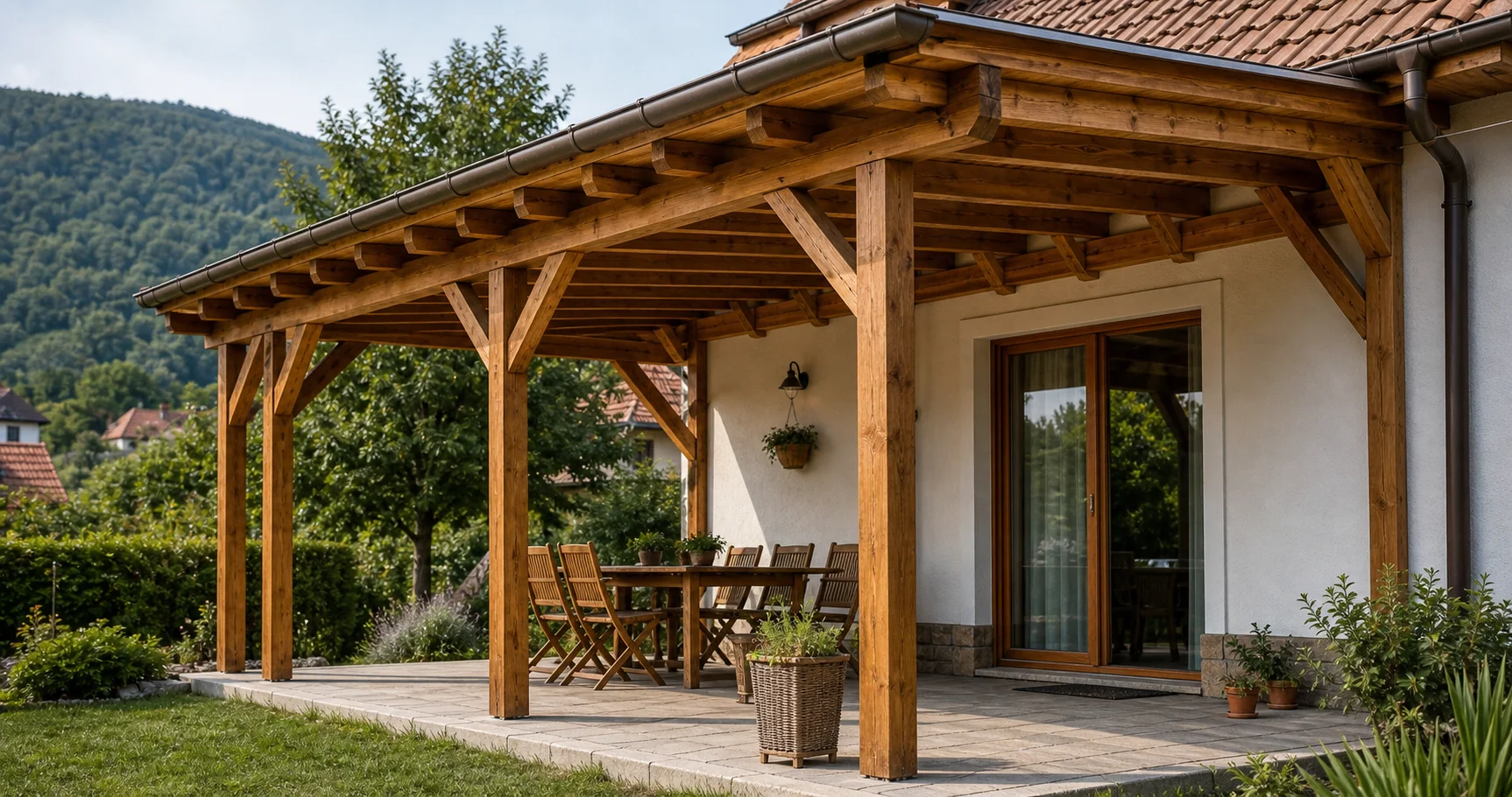 Kész ácsmunka – tetőszerkezet